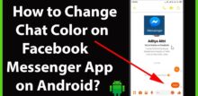 how to change messenger color android