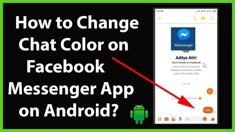 how to change messenger color android