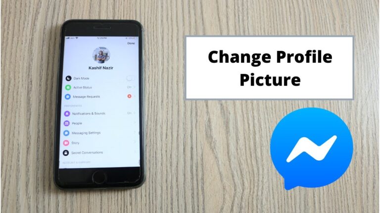 how to change profile picture on facebook messenger android