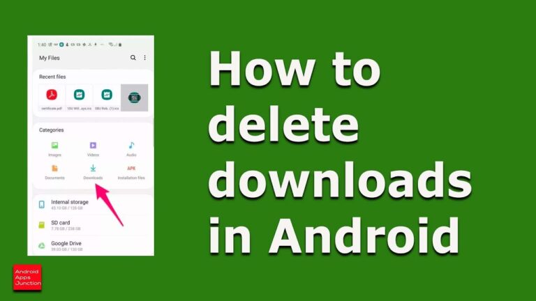 how to clear downloads on android