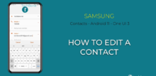 how to edit contacts on android