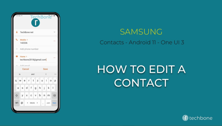 how to edit contacts on android
