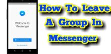 how to leave a group chat on facebook messenger android