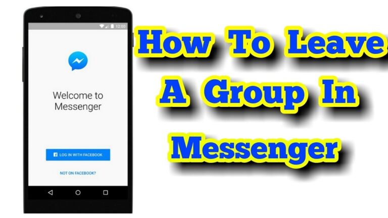 how to leave a group chat on facebook messenger android