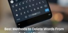 how to remove words from dictionary android