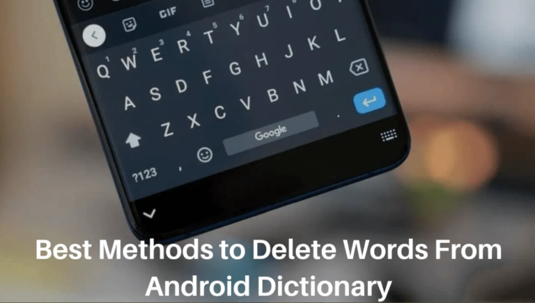 how to remove words from dictionary android