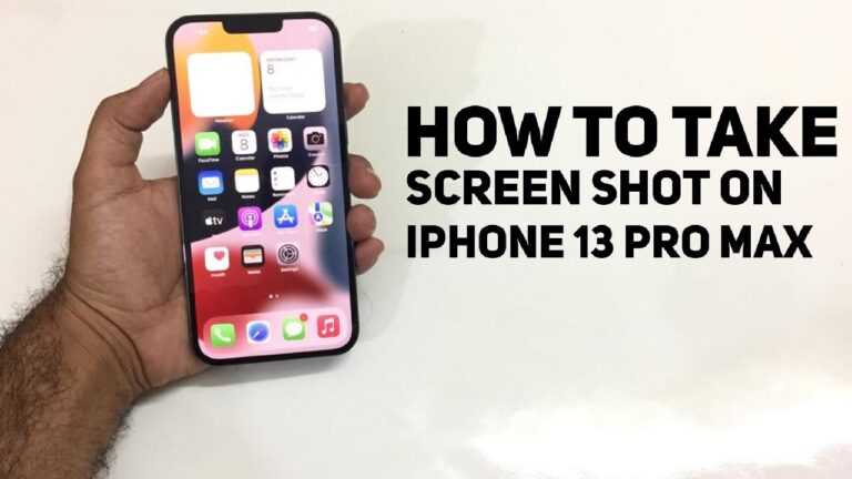 how to screenshot iphone 13 pro max