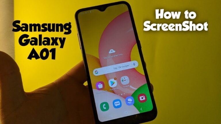 how to screenshot on Samsung A01