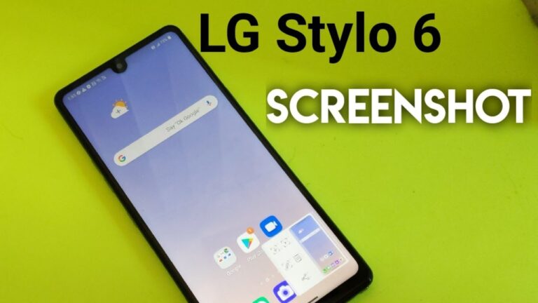 how to screenshot on a lg stylo 6
