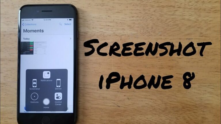 how to screenshot on iphone 8