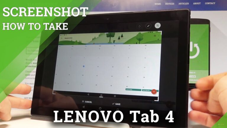 how to screenshot on lenovo tablet