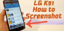 how to screenshot on lg k51