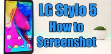 how to screenshot on lg stylo 5