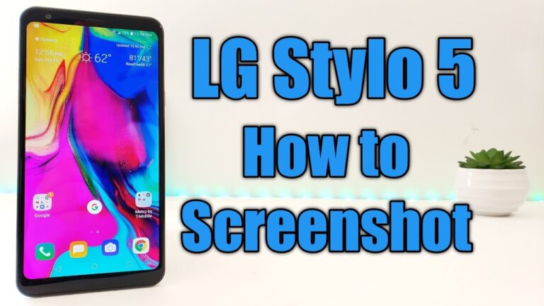 how to screenshot on lg stylo 5