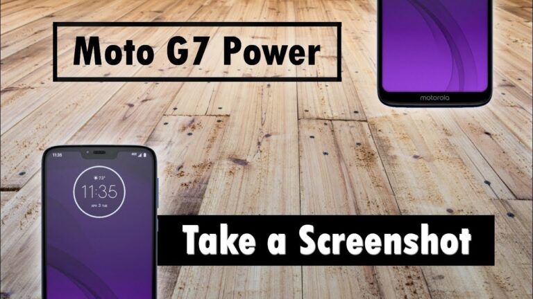 how to screenshot on motorola g7