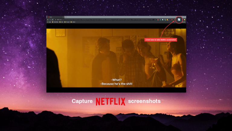 how to screenshot on netflix