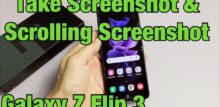 how to screenshot on z flip 3
