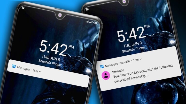 how to stop text messages from showing on lock screen android
