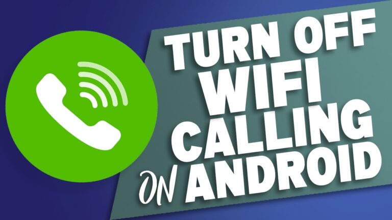 how to turn off wifi calling on android