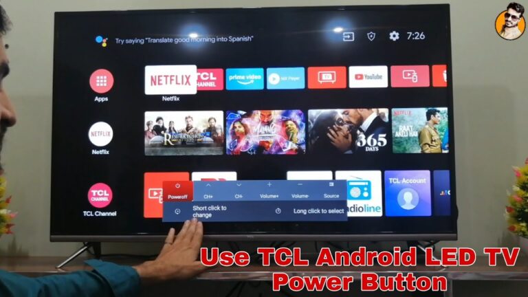 how to turn on tcl android tv without remote