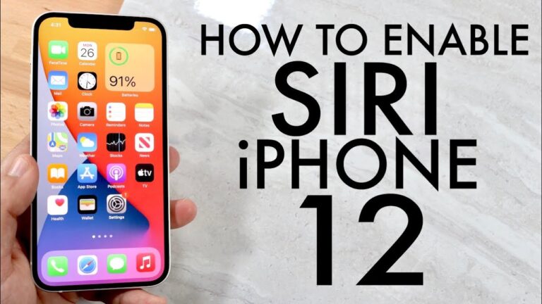 how to activate siri on iphone 12