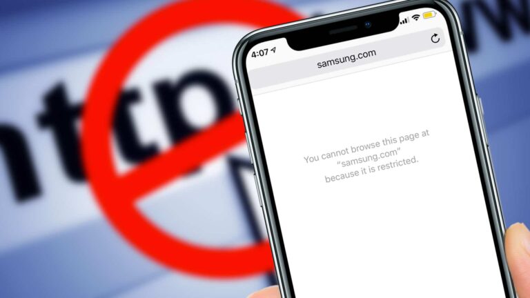 how to block a website on iphone