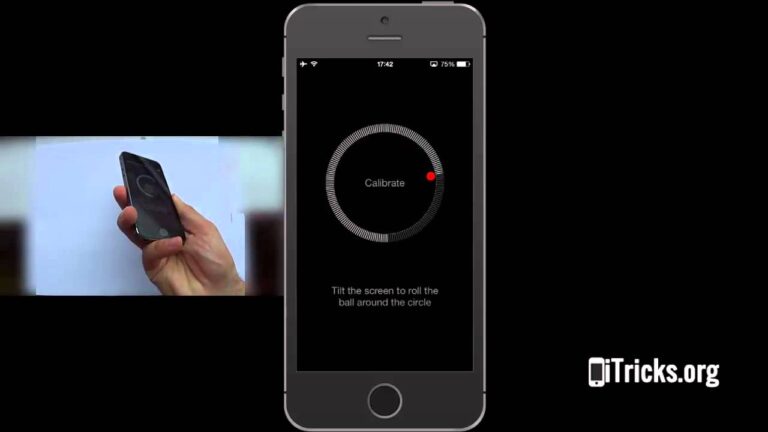 how to calibrate iphone screen