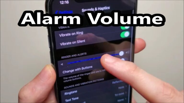 how to change alarm volume on iphone