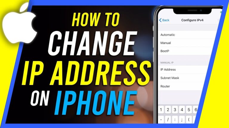 how to change ip address on iphone
