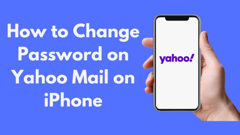 how to change yahoo password on iphone