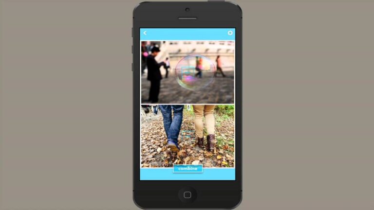 how to combine two photos on iphone