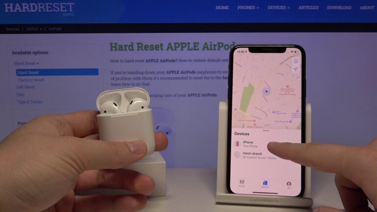 how to connect airpods to find my iphone