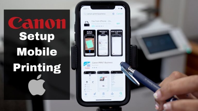 how to connect canon printer to iphone